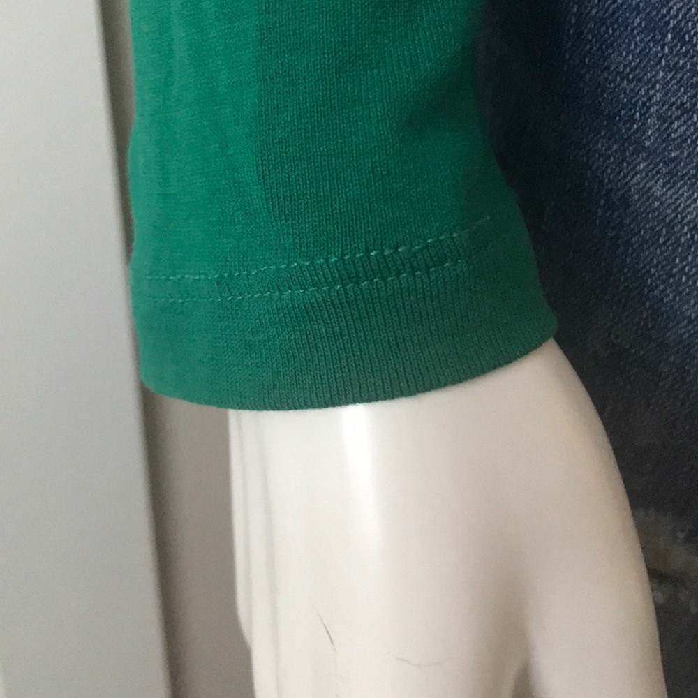 Jcrew Ls Basic Tee Solid Green Size M - image 5